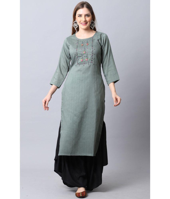 Rajnandini - Grey Rayon Women's A-line Kurti ( Pack of 1 ) - None