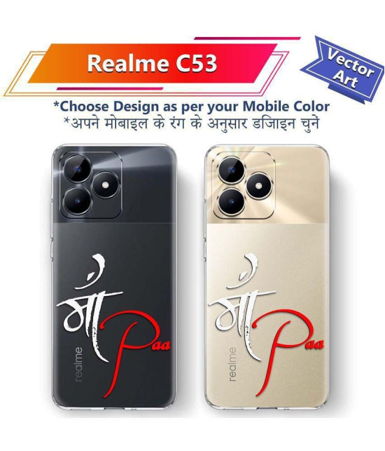 Fashionury Multicolor Printed Back Cover Silicon Compatible For Realme C53 ( Pack of 1 )