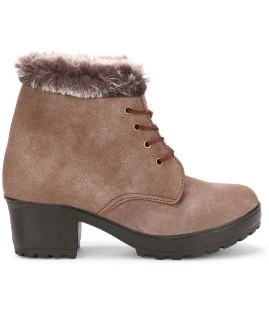 Saheb - Brown Womens Ankle Length Boots - None