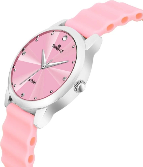 Swisstyle Pink Silicon Analog Womens Watch