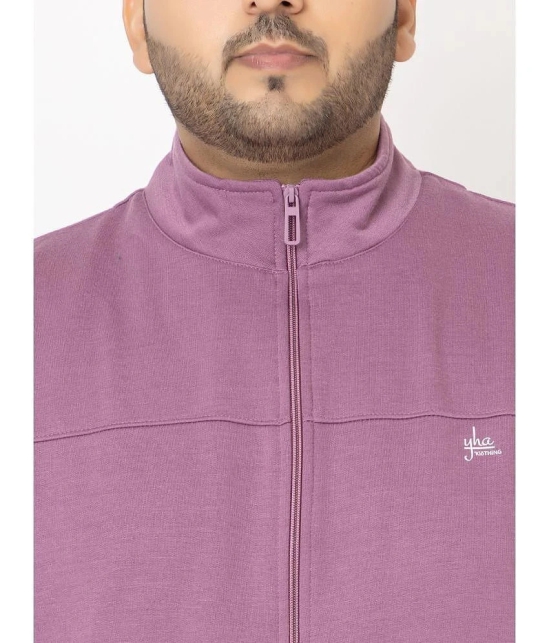 YHA - Mauve Fleece Regular Fit Mens Tracksuit ( Pack of 1 ) - None