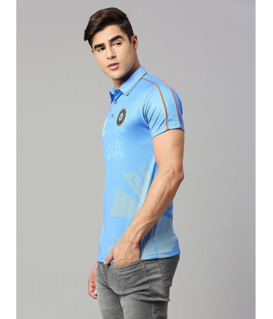 FanCode - Blue Polyester Regular Fit Men's Sports Polo T-Shirt ( Pack of 1 ) - None