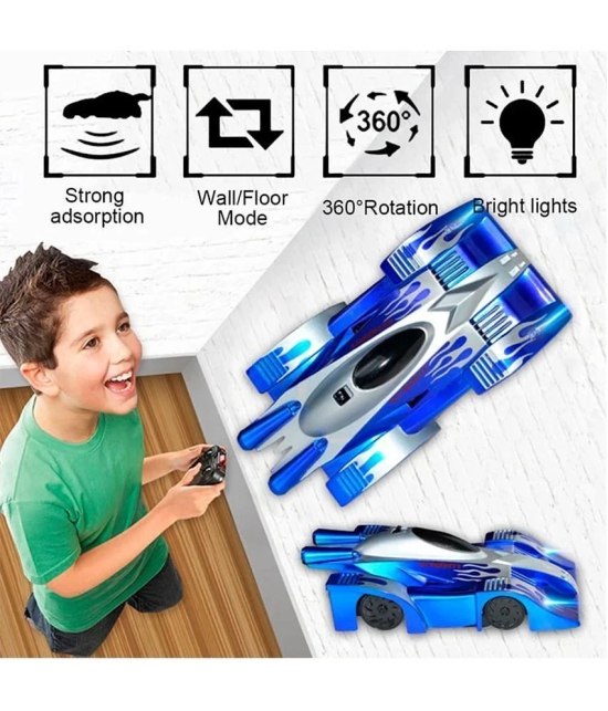 Fratelli Wall Climbing RC Car with InfraRed Function 360 degree Rotation Toy Car (Multicolor) - Multicolor