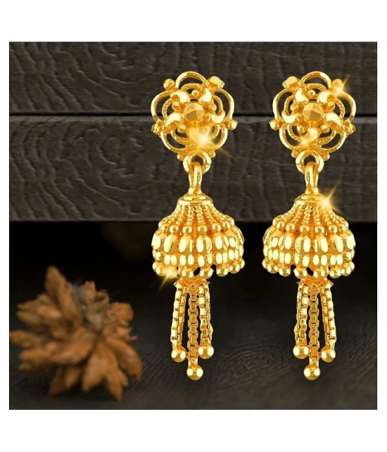 Vighnaharta Traditional Wedding waer Jhumki Earring Alloy Gold  Plated Jhumka for Women and Girls - Golden