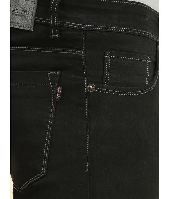 HJ HASASI Slim Fit Washed Mens Jeans - Black ( Pack of 1 ) - None