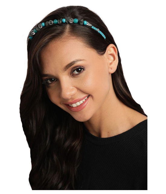 Anekaant Turquoise Party Hair Band - Turquoise