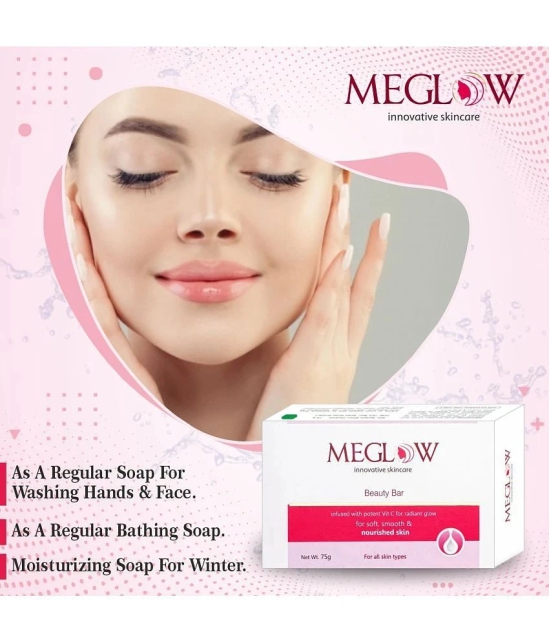 Meglow Beauty Soap for All Skin Type ( Pack of 5 )