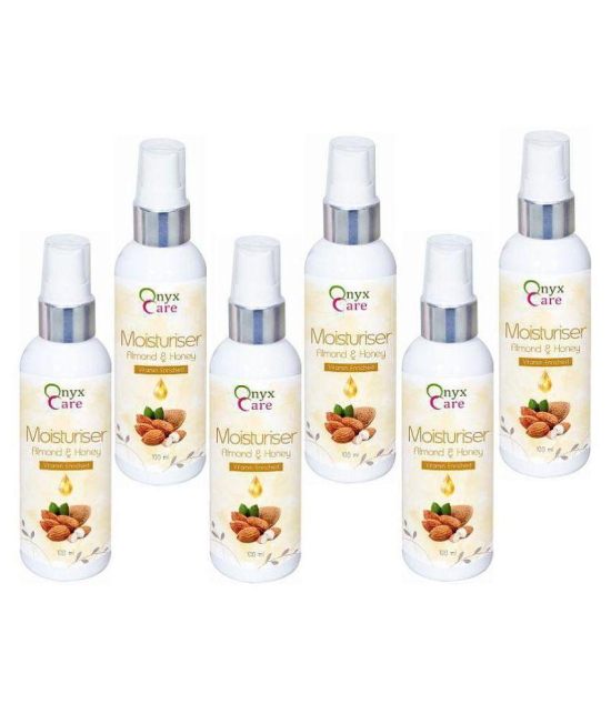 Onyx Care Almond & Honey Vitamin Enriched ( Pack of 6) Moisturizer 100ml ml Pack of 6