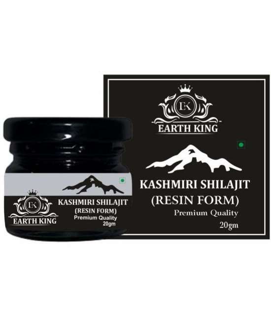 EARTH KING Kashmiri Shilajit Resin | Raw Shilajit(Semi Liquid) - 20Gm (Pack of 1)