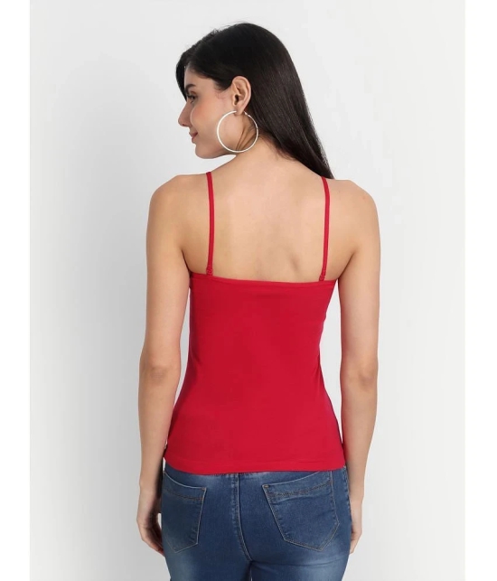 AIMLY Cotton Slip - Red Single - None