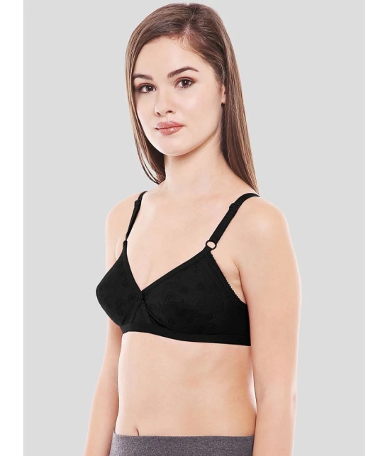 Bodycare Black Cotton Blend Non Padded Womens Everyday Bra ( Pack of 1 ) - None