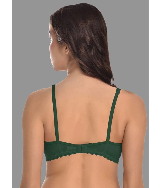 Madam - Green Mesh Non Padded Womens Everyday Bra ( Pack of 1 ) - None