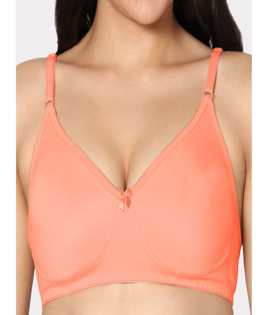 IN CARE LINGERIE - Peach Cotton Non Padded Women's T-Shirt Bra ( Pack of 1 ) - None