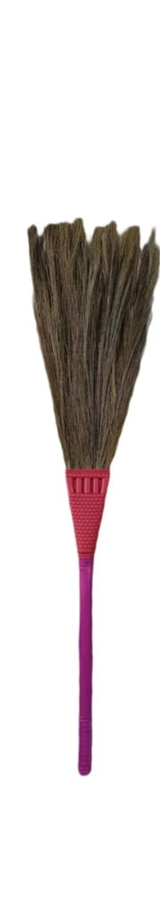 Grass Broom - Most Suitable for Sweeping Large Areas with Unique Acupressure Handle for Less Strain