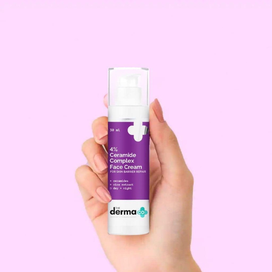 The Derma Co 4% Ceramide Complex Face Cream with Ceramides & Cica for Skin Barrier Repair - 30 ml