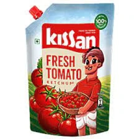 Kissan Fresh Tomato Ketchup, 425 g Doy Pack