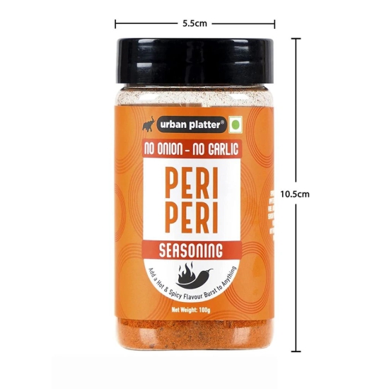 Urban Platter Jain Peri Peri seasoning, 100g (Sprinkle on fries/chips/popcorn, No MSG, Good for Pastas & Pizzas)