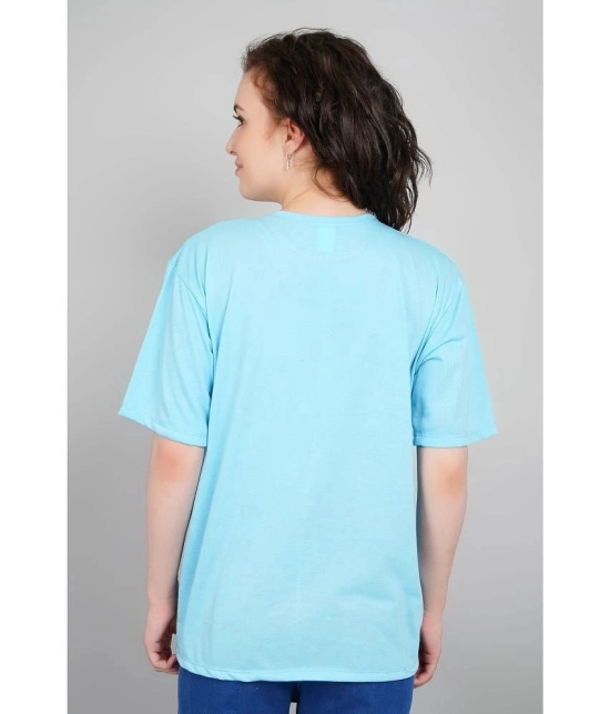 PPTHEFASHIONHUB Light Blue Cotton Womens T-Shirt ( Pack of 1 ) - None