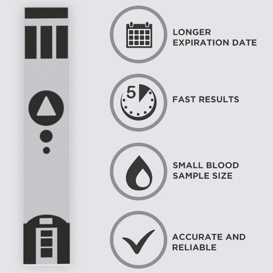 K-life GluneoLite Blood Glucose Sugar Testing 100 Strips