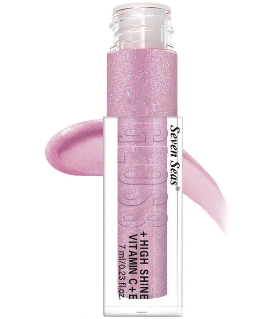 Seven Seas Babe Glittery Lip Gloss With High Shine Lip Color For Glossy Look (Pink)