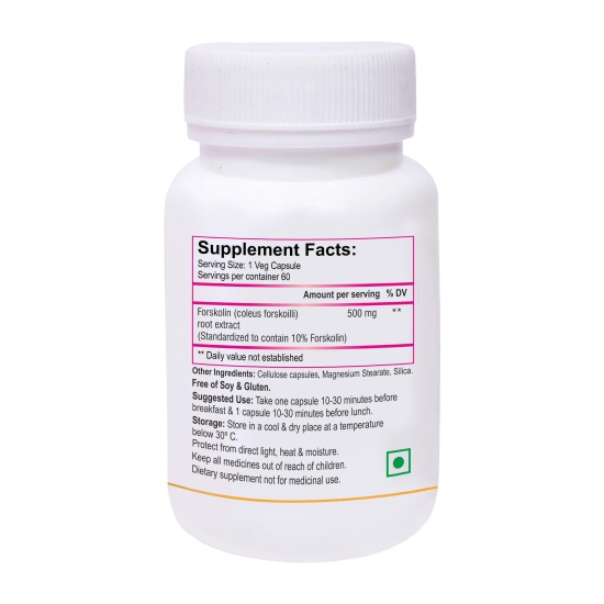 Biotrex Forskolin 500mg- 60 Capsules