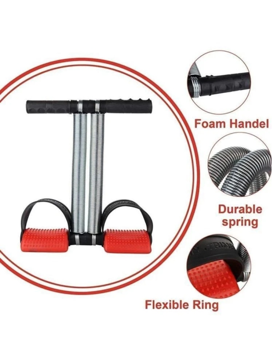 HORSE FIT Combo Double Spring Tension Foot Pedal Abdomen Leg Exerciser Tummy Trimmer Equipment Bodybuilding Home Gym Arm Waist Sport Fitness Stretching Slimming Training - Assorted