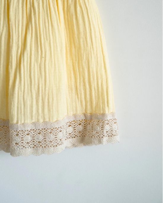 Sunshine Soiree Muslin Frock-18-24 months / Yellow / Girls