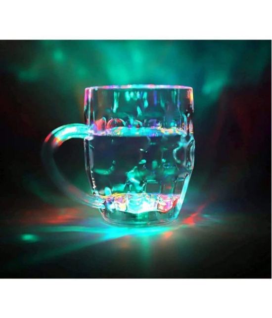 THRIFTKART - Light Changing LED MUG  Rainbow Color Disco Led 7 Colour Changing Liquid Activated Lights