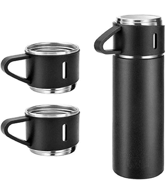 Bhavyta Black Thermosteel Flask ( 500 ml ) - Black