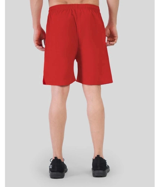 Forbro Red Polyester Lycra Mens Football Shorts ( Pack of 1 ) - None