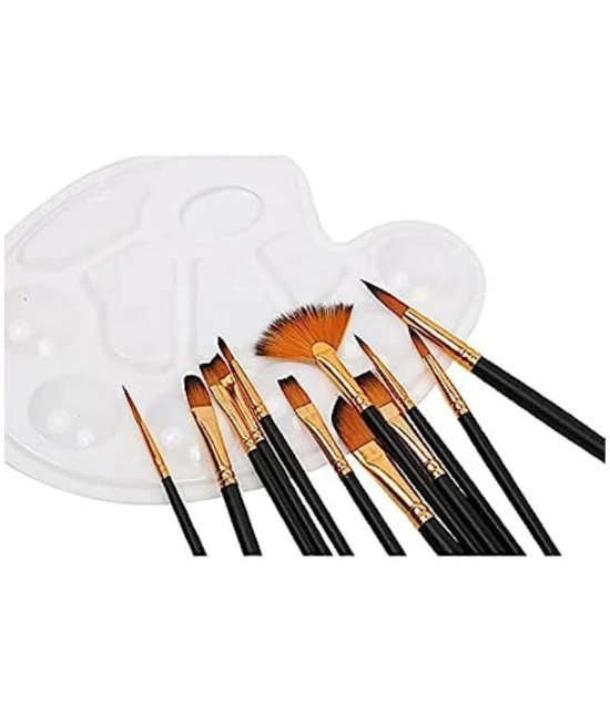 Painting Brushes Set of 12 Professional Round Pointed Tip Nylon Hair Artist Acrylic Paint Brush for Acrylic/Watercolor/Oil Painting