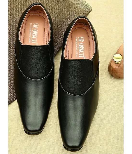 Sir Corbett - Black Mens Slip On Formal Shoes - None