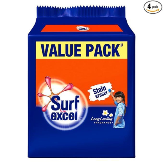 Surf excel detergent bar 200g  (Pack Of 4)