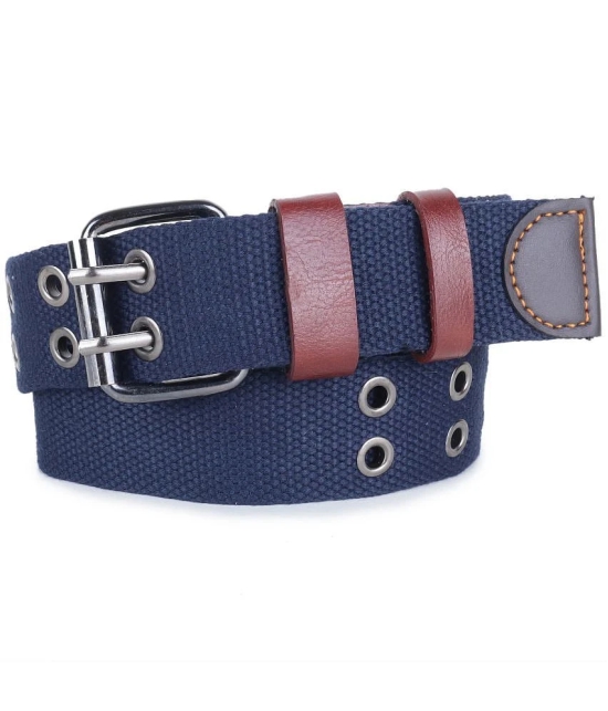 Zacharias - Blue Canvas Mens Casual Belt ( Pack of 1 ) - None