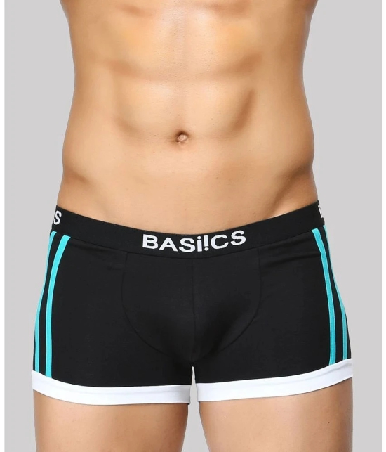 BASIICS By La Intimo - Black BCSTR01 Spandex Mens Trunks ( Pack of 1 ) - None