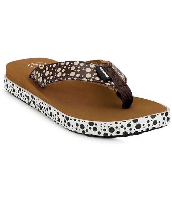 Campus - Brown Womens Thong Flip Flop - None