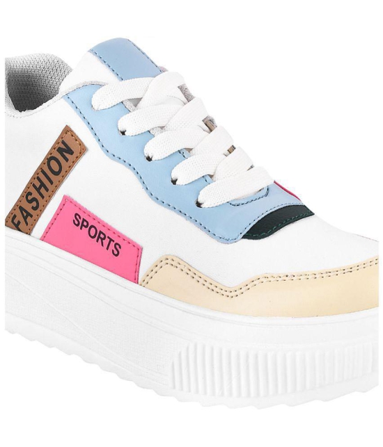 Shoetopia White Women''s Sneakers - None