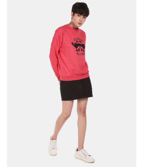 Sugr Polyester Red Non Zippered Sweatshirt - None