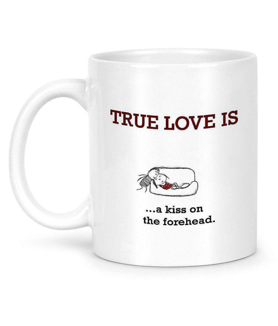 Idream Quote Printed Ceramic Coffee Mug 1 Pcs 330 mL - White