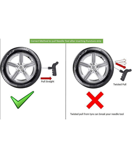 HOMETALES Tubeless Tyre Puncture Repair Kit Less than 5 Strips