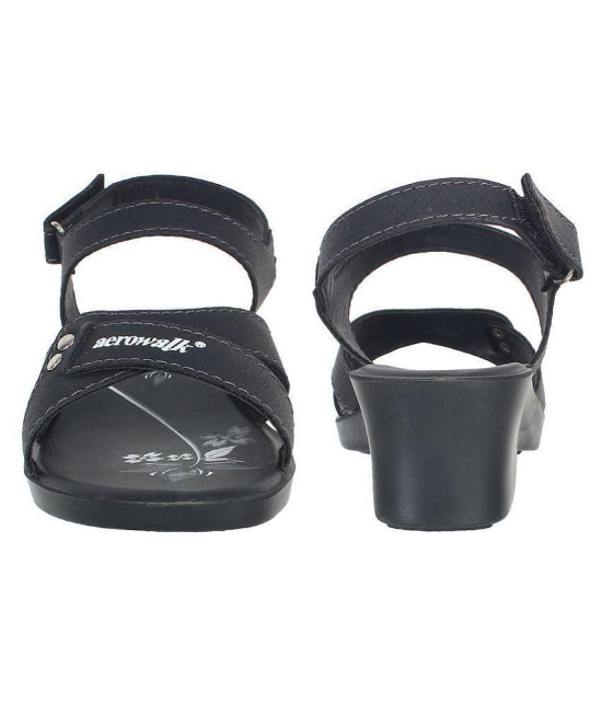 Aerowalk - Black Womens Sandal Heels - None