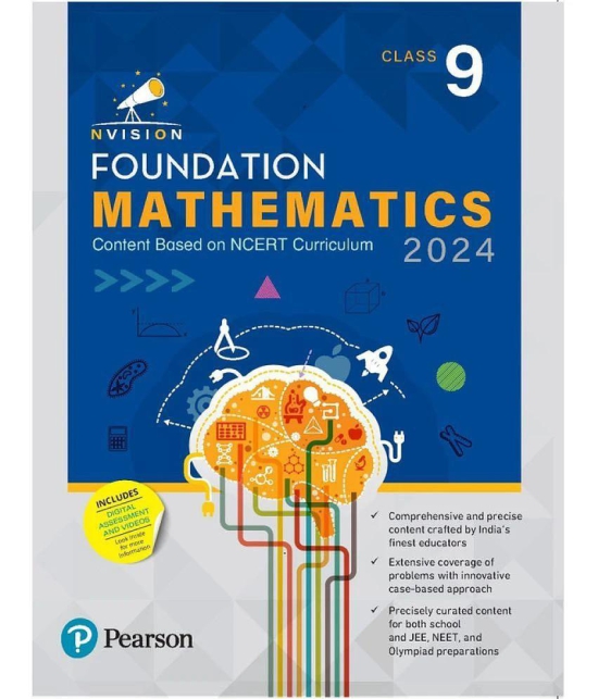Buy Pearson Nvision Foundation 2024 Mathematics Class 9 Based On Ncert Curriculum School Jee