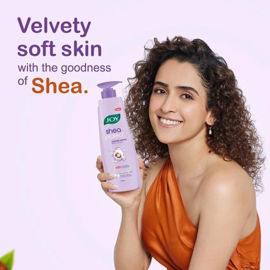 JOY Velvet Softening Smooth Body Lotion for All Skin Types, Shea Butter 400 ml (Pack of 1)