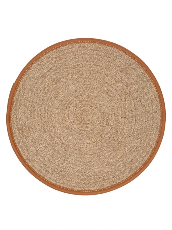 Round Jute Mats-Tan / Set of 8