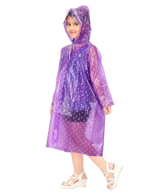 Goodluck Girls Dotted Pattern Raincoat Full Sleeve - 4 Years