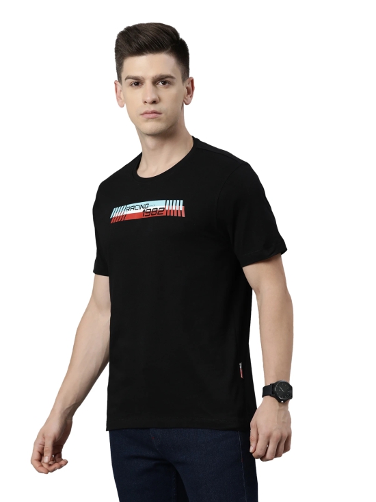 TVS Racing Round Neck T Shirts-Premium 100% Cotton Jersey, Versatile T Shirt for Men, Ideal for Gym, Casual Wear & More-Mercerised Yarn for Extra Durability-Easy to Wear & Wash