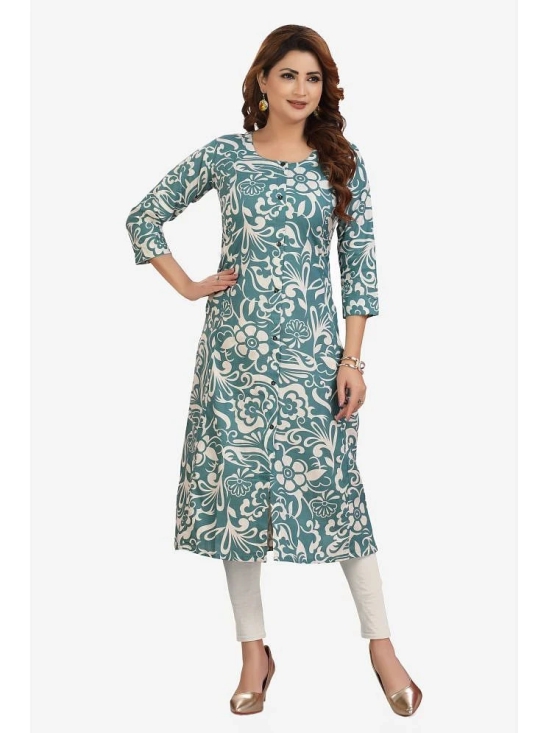 Meher Impex Cotton Printed Front Slit Womens Kurti - Multicoloured ( Pack of 1 ) - None