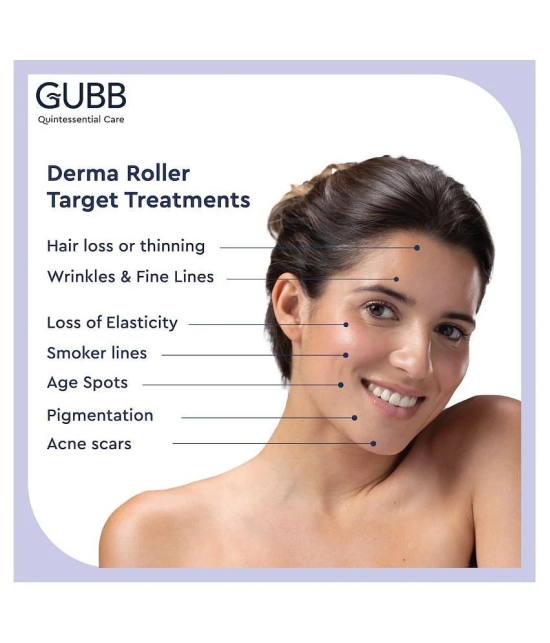 Gubb Blue Derma Roller Micro Needles 0.5 MM Face Microdermabrasion 30 gm