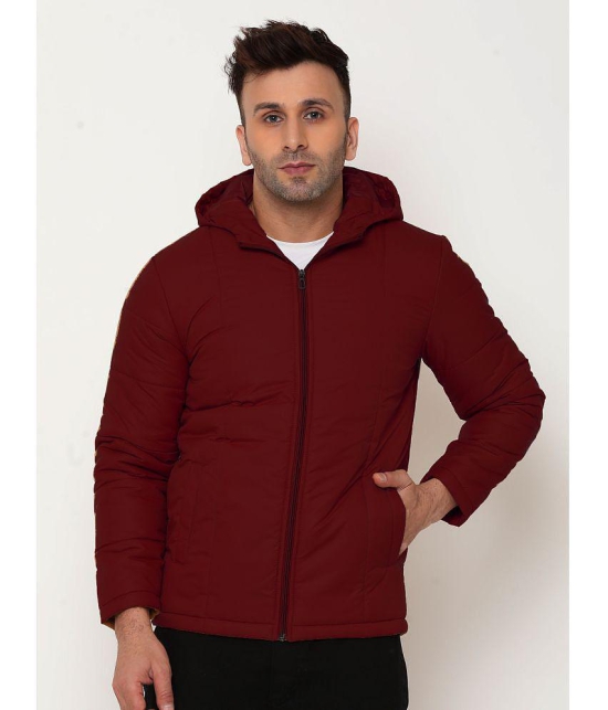 9TY3REE Polyester Mens Puffer Jacket - Wine ( Pack of 1 ) - None