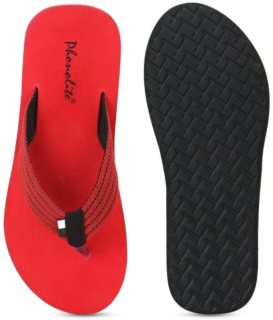 Phonolite Red Men's Thong Flip Flop - None